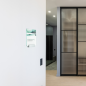 Preview: Tuerschild VITRUM A Glasschild, fuer Buero 130 170 mm